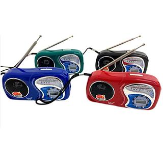 ￼Rádio Portátil AM / FM com Relógio Digital de pilha