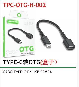 ￼Cabo Adaptador USB Otg Fêmea Tipo C Macho para Pendrive Usb Celular Tablete Notebook