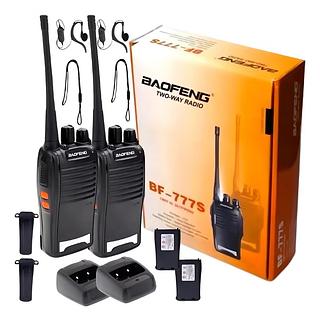 Walk Talk Profissional Baofeng BF-777S Rádio Comunicador 5W UHF 16 Canais • Até 5KM de Alcance