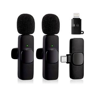 Microfone lapela 2 em 1 tipc/IOS