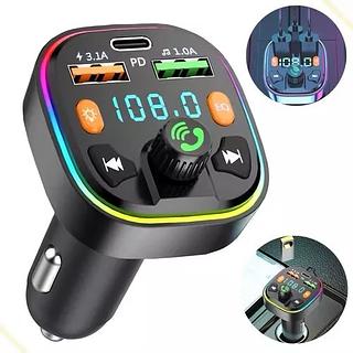 Transmissor FM Bluetooth mp3 Veicular Usb Rápido 5.1A Carregador Celular Carro