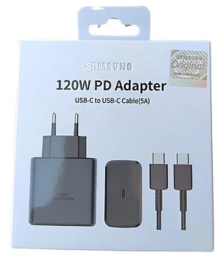 Carregador Samsung Completo 120W Turbo Tipo C Galaxy
