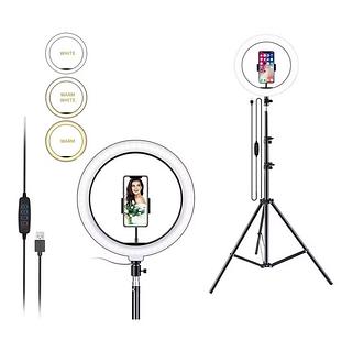 ￼Ring Light Iluminador Anel Luz 30cm 12 Polegadas Tripe 2,1m