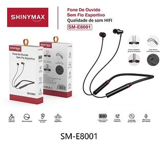 ￼Fone de Ouvido Sem fio Bluetooth TWS Esportivo Magnético E8001