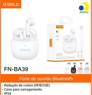 Fone sem fio Bluetooth Gold BA39