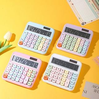 ￼Calculadora Solar Colorida de Mesa 12 Dígitos Grande Tela LCD