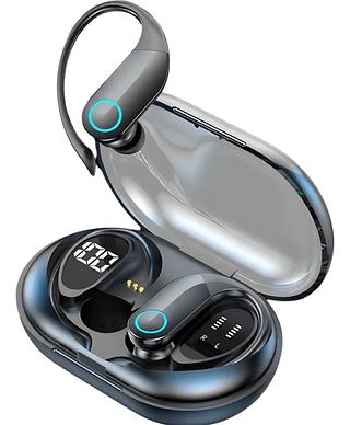Fone De Ouvido Bluetooth 5.3 Tws Sem Fio Esportivo Kaizu Gancho Ergonômico Não Cai Da Orelha Academia Corrida Treino