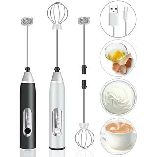 ￼Batedor Misturador Mixer Elétrico para Bebidas Leite Café Clara de Ovo 2 em 1