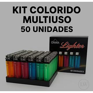 Kit isqueiro Multiuso 50 Unidades