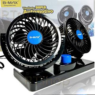 Ventilador Automotivo 12v Carro Van Caminhão Duplo Potente Duas Velocidades