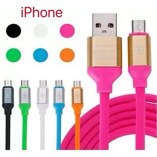 Cabo Carregador Silicone 1.2 Metros Colorido iphone