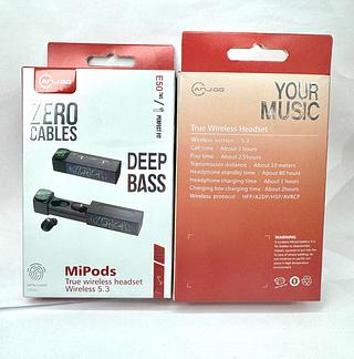 Fone Bluetooth sem fio anj E50