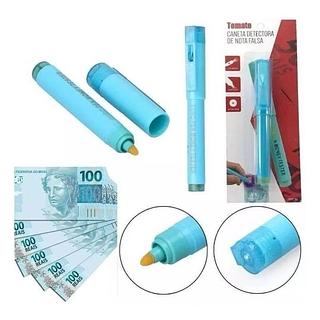 ￼Caneta Detectora de Nota Falsa UV Tomate MYC-02 Dinheiro