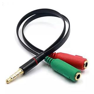 Cabo Adaptador audio 1 Macho 2 Fêmea 002