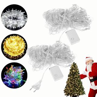 Pisca Pisca Led para Decoração de Natal - 100 Leds Coloridos/Brancos - 10 metros